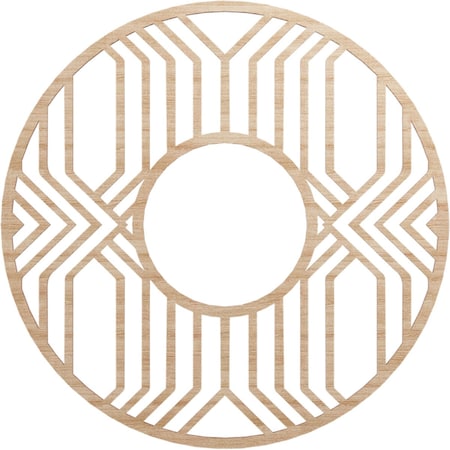 Ekena Millwork Empire Wood Fretwork Pierced Ceiling Medallion, Alder, 30"OD x 11"ID x 3/8"T CMWP30X30X0375EPAL